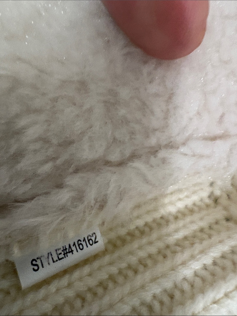 LOFT Cream Open-Front Cardigan with Plush Shawl Collar - Picture 5 of 5